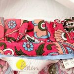 Boden Red Smocked Cuff Printed Split Neck Top Radish Oriental Paradise T0914 12 Photo 6