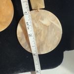 Chic Circular Dangle Earrings NWOT Gold Photo 5