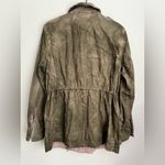 Free People  Not your Brothers Surplus Army military Jacket green full zip M Photo 4