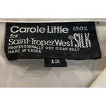 Vintage Womens Size 12 Carole Little Saint‎ Tropez West Cream Blouse Silk NEW Photo 4