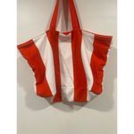Lancôme Terry Cloth Towel Beach Bag Orange White Stripe Photo 1