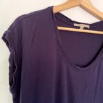 Gap indigo short sleeved shirt women's summer top size S rayon top casual Photo 1