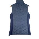 Columbia  Outdoors Blue Full Zip Quilted Fleece Vest Size M Hiking‎ Western Camp Photo 3