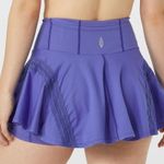 Free People Purple Pleated Lace FP Movement Pleats And Thank You Mini Skort L Photo 8