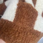 CALLAHAN KNITWEAR Fuzzy Striped Knit Sweater Womens Size XS Wool Academia Winter Brown Photo 5