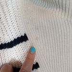 Faherty  Mariner Stripe Quarter Zip Sweater Long Sleeve Winter Womens L Photo 4