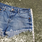 Cotton On  The Frayed Mid Rise Denim Shorts Photo 3