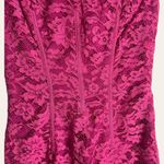 ML Monique Lhuillier Pink Cap Sleeve Lace Knee Length Sheath Dress Size 0 Photo 9