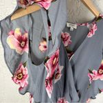 Umgee  | Floral Ruffle Short Sleeve Romper Size S Photo 6