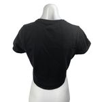 Madewell Women's Black Short Sleeve Crew Neck Baby Tee T Shirt Crop Top Size M Photo 1