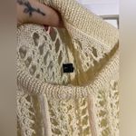 Odiva NWT Crochet Pullover Swimwear Cover Up Pants Size Large in Crème Color Photo 12