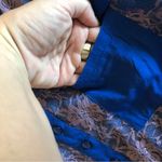 Charming Charlie  mini blue dress with lilac overlay on top size L new Photo 7