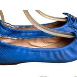L K Bennett London Royal Blue Nappa Leather Sissy Ballet Flats 38 5 US 8 5 Size undefined Photo 5