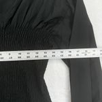 Derek Lam  10 Crosby Mini Dress Size‎ 6 Black Long Sleeve Smocked Ruffle Cotton Photo 1