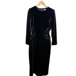 Tuckernuck Hyacinth House Jules Velvet Midi Dress – Women’s Size M Black Size M Photo 2