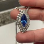 Dress Up Lot Of 2 Silver Tone / Rhinestone Necklace - Evening / Wedding /  Photo 10