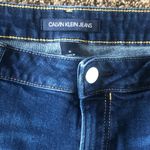 Calvin Klein Jean Shorts Size 16 Dark Denim Bermuda Longer Length Photo 1