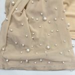 Boutique Pants Womens Size Large Tan Pearls Mesh Beach Swim Pull On Dance Pool Photo 11