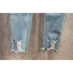 Bamboo  Skinny Leg Jeans Blue Light Wash Mid Rise Distressed Juniors Size 9 25x2 Photo 2