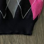 Current Mood by Dollskill Backyard Betty Argyle Mini Skirt Pink Black White S Photo 3