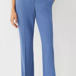 Ann Taylor NWOT 6 Petite High Rise Trouser Pant Seasonless Stretch Sapphire Blue Photo 0
