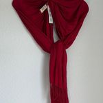 Merona Red Scarf Elegant Lightweight Wrap Photo 4