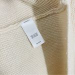 J. Jill Plush Sleeve Sweater Women’s XL Cream Knit Faux Fur Cuff Pullover Photo 8