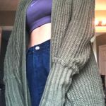 Olive Green Cardigan Size L Photo 0