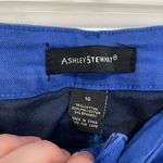 Ashley Stewart  Plus Size Lace Up Side Hi Rise Denim Capris Royal Blue Pants 16 Photo 7
