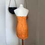 Skylar + Madison Golden Cheetah Strapless Mini Dress, Size Large Photo 1