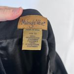 Midnight Velvet Black Back Zip Aline Knee Length Basic Staple Skirt Size 10 Photo 6