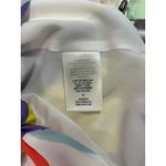 Alice + Olivia Alice Olivia Womens Jumpsuit 6 White Blue Abstract Geometric 70s Retro Resort Photo 10