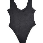 A pea in the pod x Grey Slate Getaway Maternity Bodysuit Womens Large Deep Black Photo 0