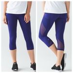 Lululemon Fast As Light Crop Emperor Blue Size 6 Photo 1