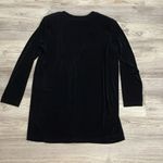 Unique By V. Virella Black Button Front Silky Cardigan Size Large Photo 6