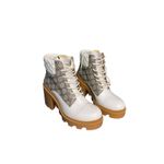 Gucci NIB GG Supreme Combat Boots in White Size 40.5 Photo 5