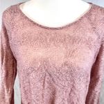 Jessica Simpson blush pink flare sleeve tie back sweater size large Photo 2