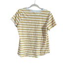 Old Navy size, large, short sleeve, yellow, and white striped top Photo 8