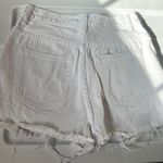 Signature 8 Distressed White Denim Shorts Photo 2