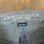 American Eagle  Super Stretch Twill Distressed Gray Jegging Jeans Photo 1
