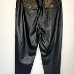 BLANK NYC Pleated Black Faux Leather Pants - size 31 Photo 1