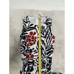 Jones Studio  Sleeveless Floral A-Line Dress Belted‎ Black Red White Size M Photo 9