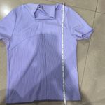 Aritzia Wilfred Meline Mock Neck Crop Top (Size M) Purple Size M Photo 10