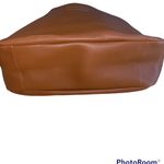 Neiman Marcus 🎓  Cognac Faux Leather Shoulder Hobo Bag Photo 4