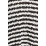 La Blanca π Slouchy Hooded Sweater Cover-Up Tunic Black White Stripes Medium NWT Photo 6