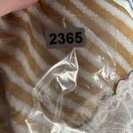 H&M size 10 mustard yellow striped top with bell sleeves wide lace cuffs Photo 9