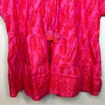 Vineyard Vines Painted Palm Tiered Top in Raspberry Rose Size M Photo 5