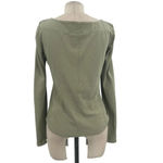 Free People Looking Back Lace-Up Top Sage Green Size Medium Photo 7