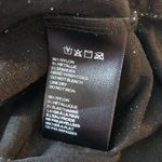 Urban Outfitters  Wrap Top Long Sleeve Metallic Sparkle Glitter Black Silver S Photo 3