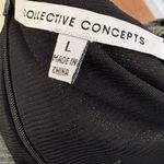 Collective Concepts  Gray and Black Metallic Dress Size Large‎ Photo 4